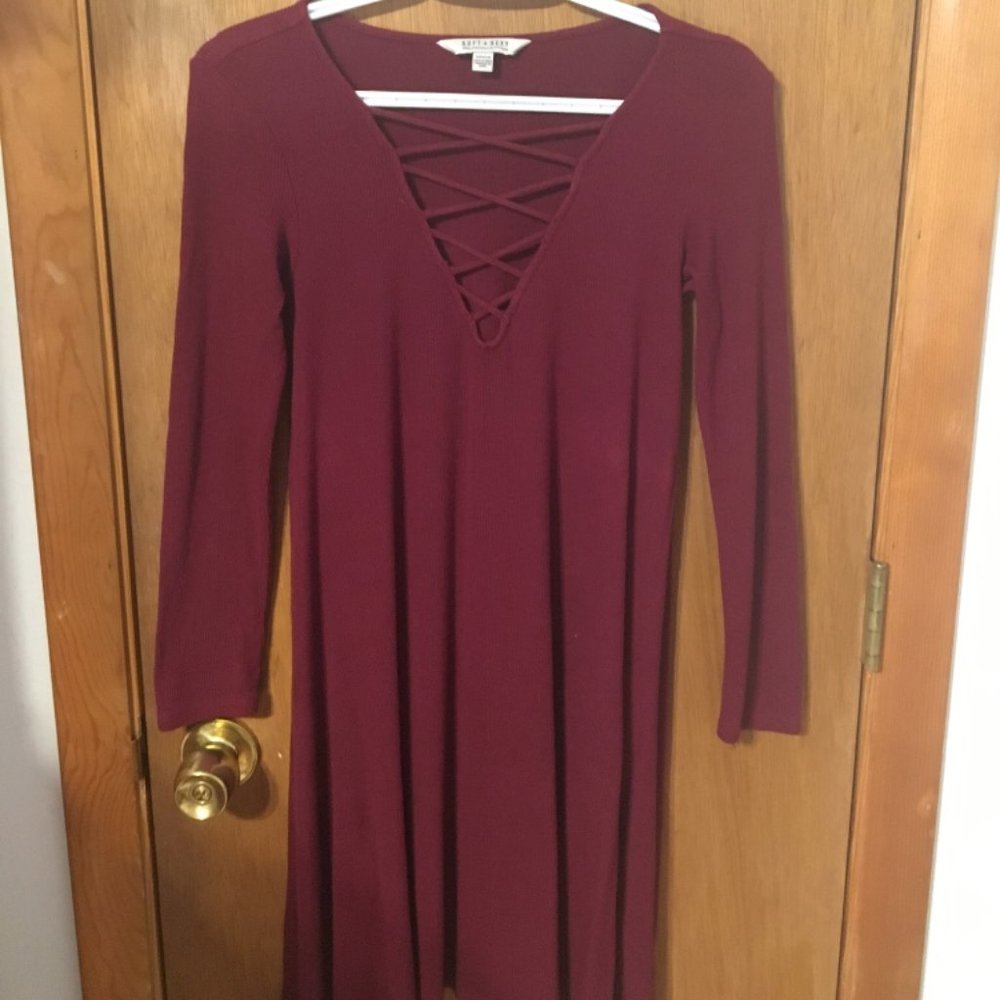 American Eagle Burgundy Dress